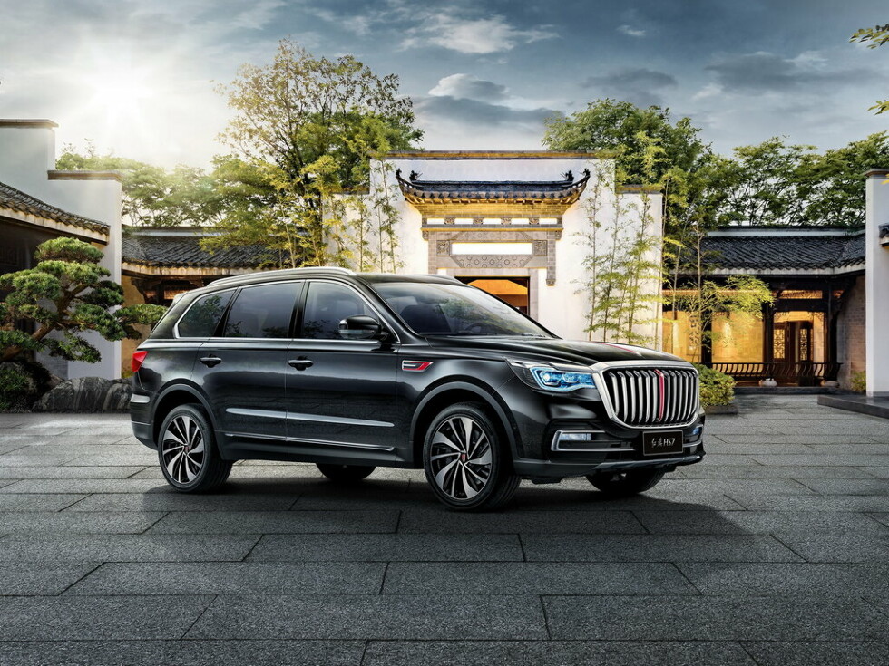 Коврики текстильные "Классик" для Hongqi HS7 I (suv / CA6500T, CA6500T1, CA6501HA6T / 5 мест) 2018 - Н.В., черные, 5шт.