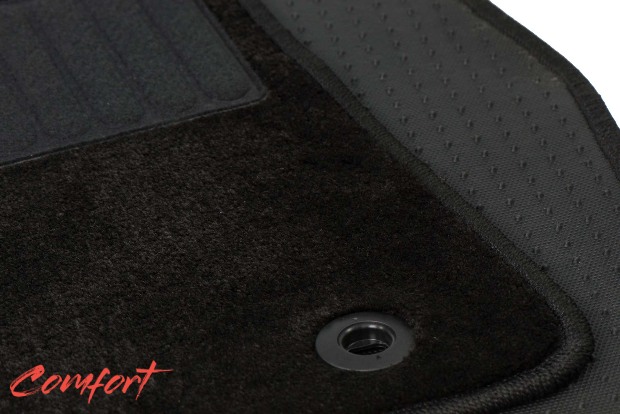 Коврики текстильные "Комфорт" для Mazda 6 (седан / GJ) 2015 - 2018, черные, 5шт.