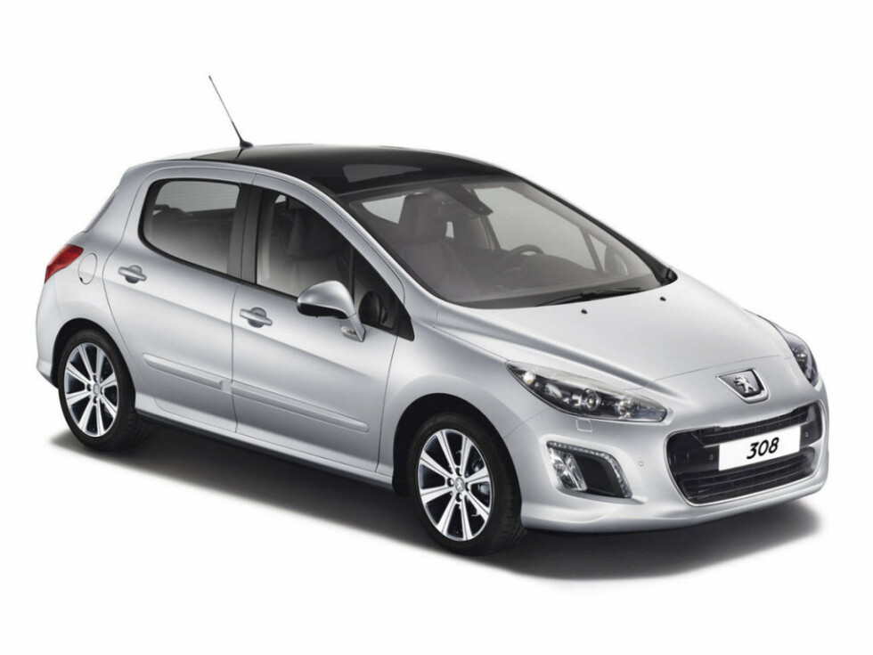 Коврики текстильные "Классик" для Peugeot 308 I (хэтчбек 5 дв / 4A/C) 2011 - 2014, темно-серые, 5шт.