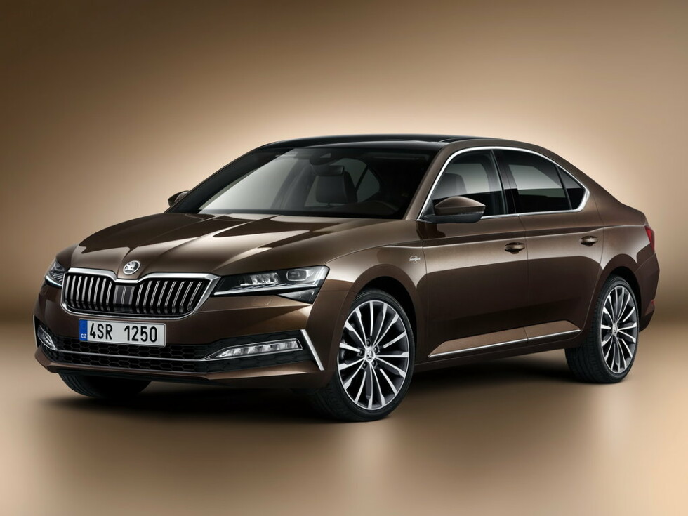 Коврики текстильные "Комфорт" для Skoda Superb III (лифтбек / 3V3) 2019 - Н.В., черные, 5шт.