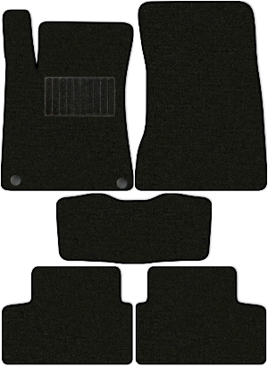 Коврики текстильные "Комфорт" для Mercedes-Benz CLA-Class II (универсал / X118) 2019 - Н.В., черные, 5шт.