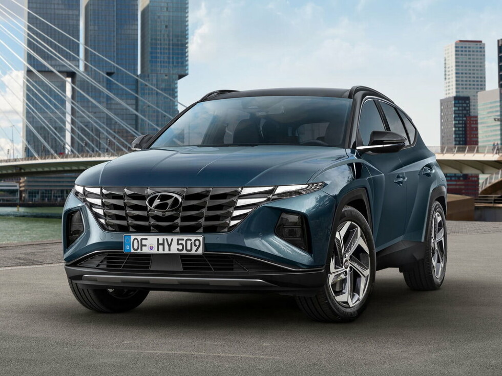 Коврики ЭВА "EVA ромб" для Hyundai Tucson IV (suv / NX4 (для России)) 2020 - Н.В., черные, 5шт.