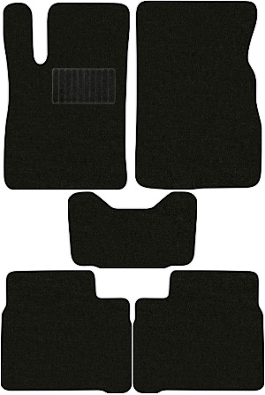 Коврики текстильные "Стандарт" для Hyundai Sonata IV (седан / EF ТагАЗ) 2001 - 2013, черные, 5шт.