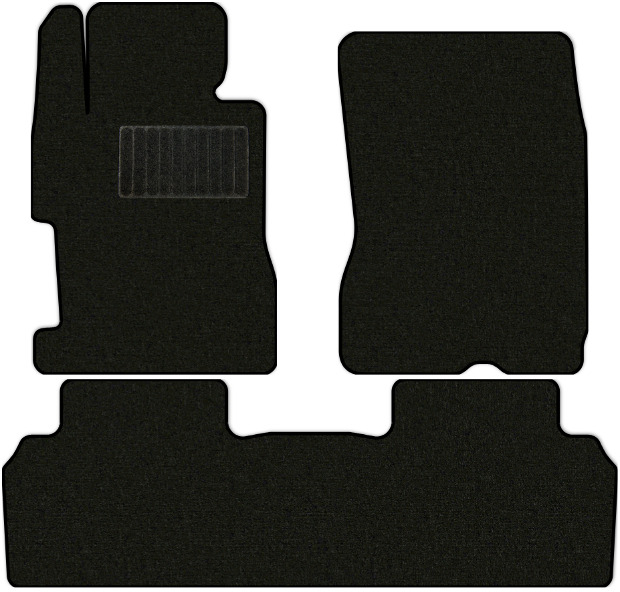 Коврики текстильные "Стандарт" для Honda Civic (седан / FD1) 2005 - 2008, черные, 3шт.